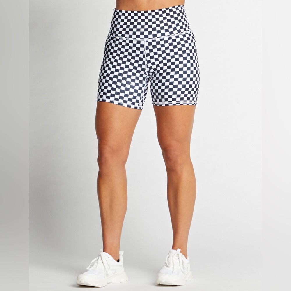 Terez Checkerboard Bike Shorts